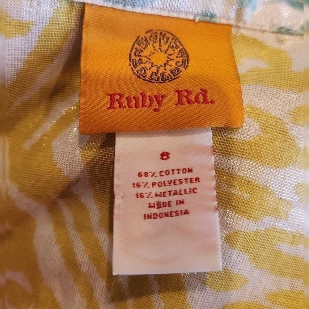 Ruby Rd Button Down Top Sz 8 - Picture 4 of 4